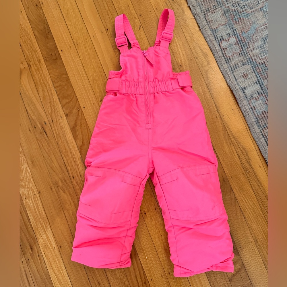 Cat & Jack Hot Pink Snow Overalls